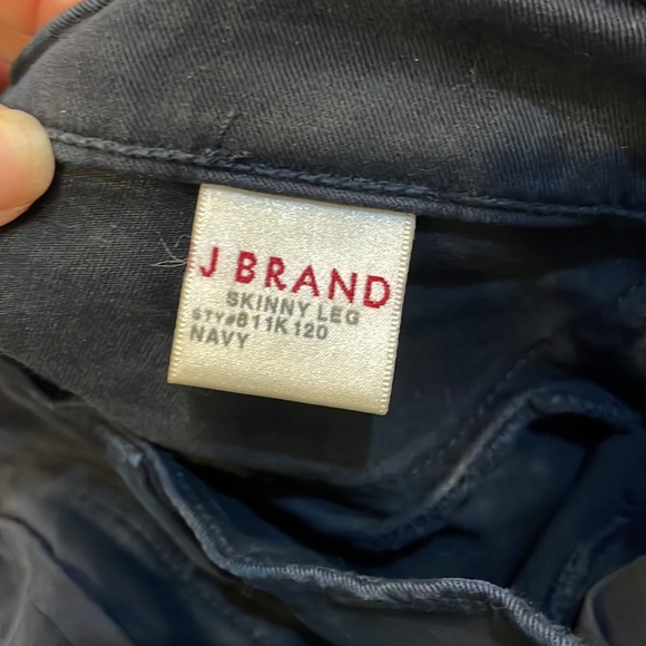 J Brand luxe twill skinny jean navy - Picture 5 of 6